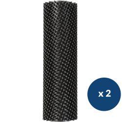 Brosse autolaveuse Duplex poils durs noir x 2 280 mm