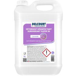 Détergent surodorant bactéricide Delcourt bidon 5 L Citron vert