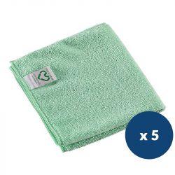 Lavette microfibre r-Microtuff Swift lot de 5 Vert