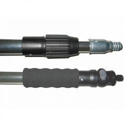 Manche télescopique 120-240 cm aluminium avec passage d'eau
