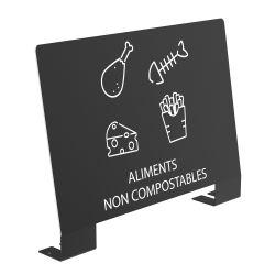 Plaque signalétique pour borne de tri sélectif Alitri Papier