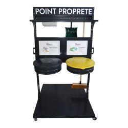 Poste de propreté mobile 2 sacs