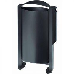 Poubelle cendrier d'exterieur Rossignol Arkea gris anthracite 60 L