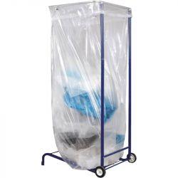 Support sac poubelle mobile grand volume 1000 à 2500 L