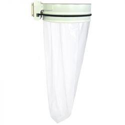 Support sac poubelle mural 110 L Blanc