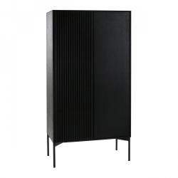 Promo Pomax - Armoire haute en chêne plaqué THOR - MeublesEtDesign.com