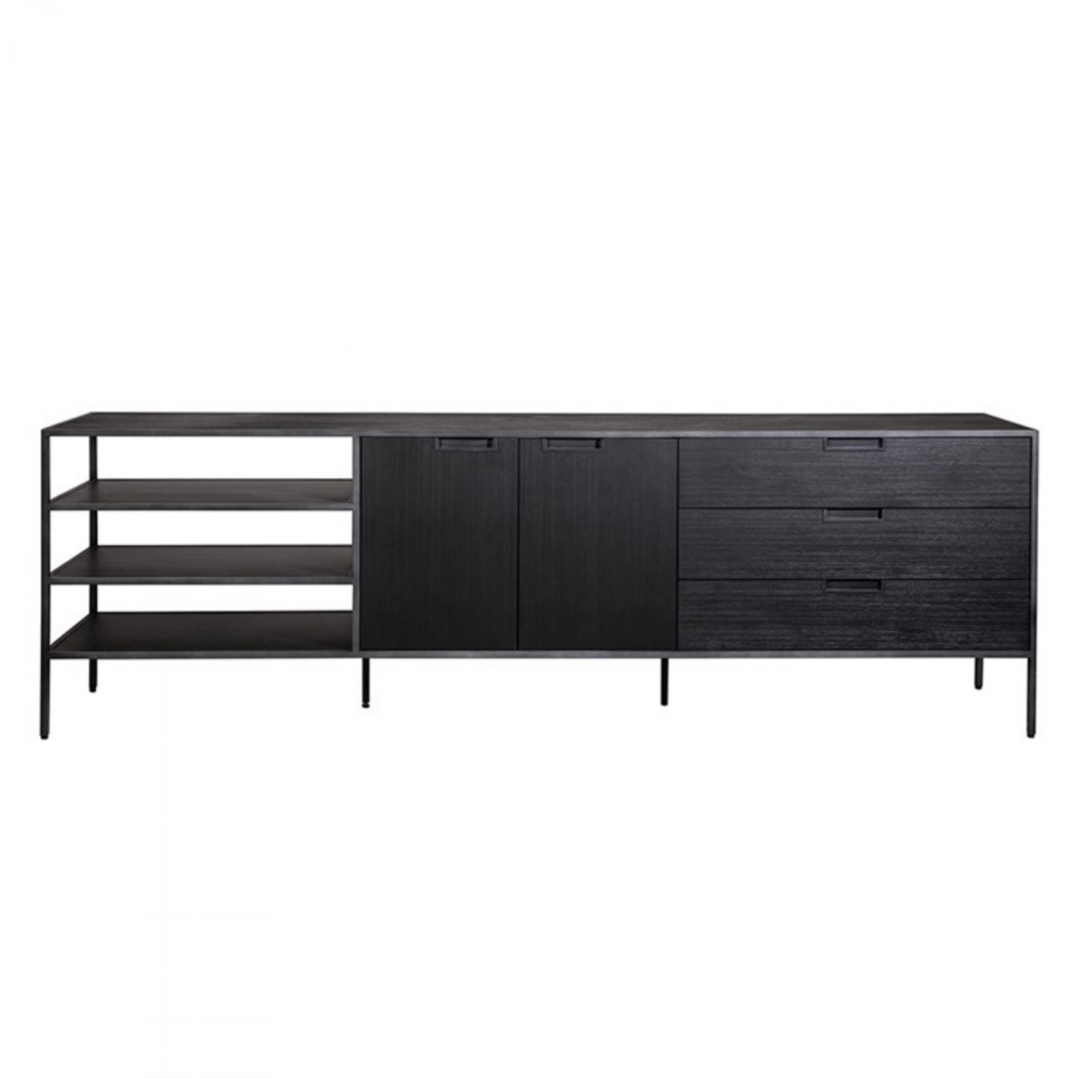 Promo Buffet bas 220cm en bois et métal ZAUP - MeublesEtDesign.com
