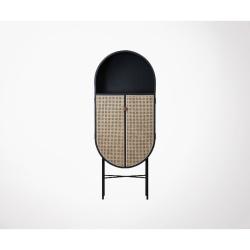 HK Living - Buffet ovale porte cannage POLGA - MeublesEtDesign.com