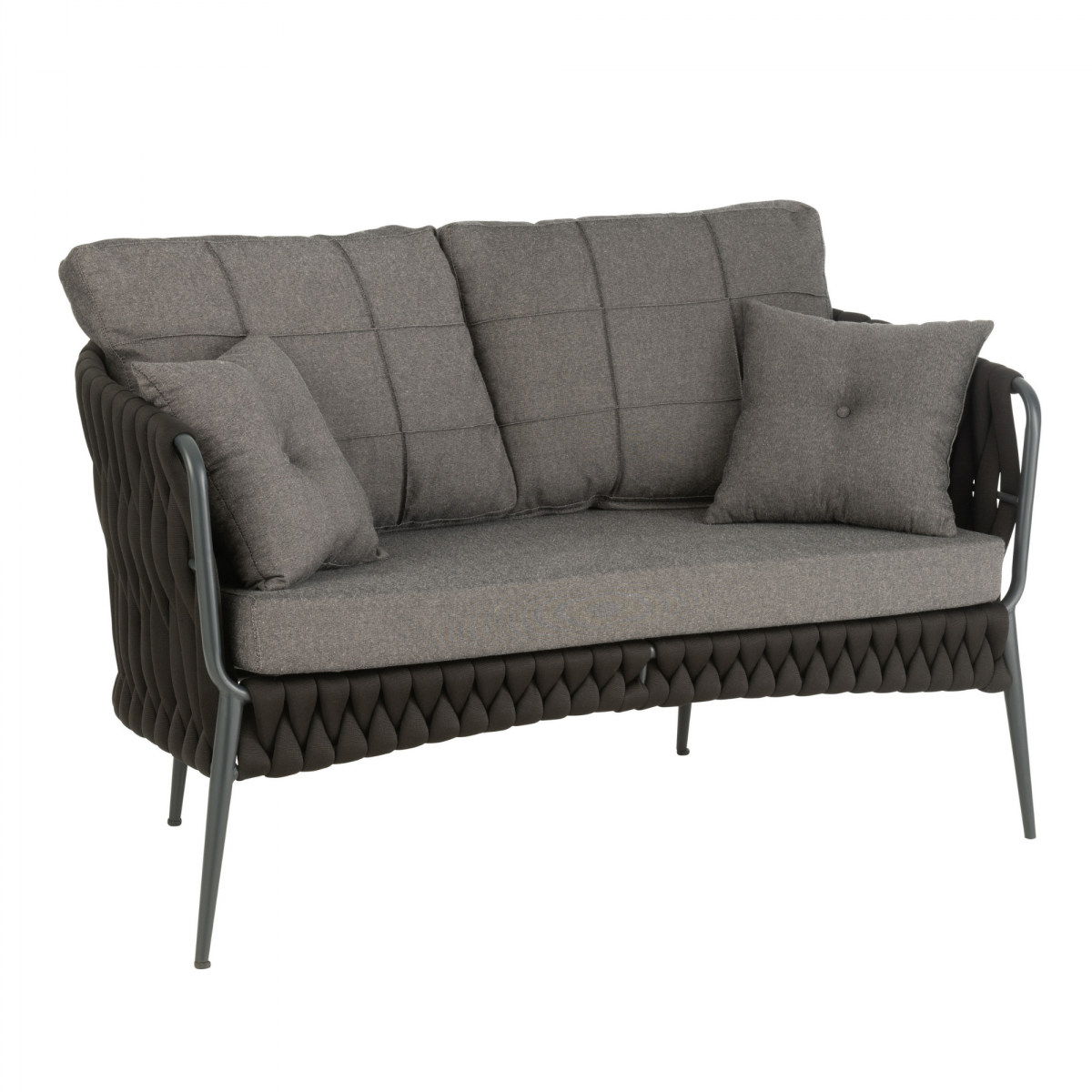 Promo Canapé d'extérieur 2 places en corde et en métal ARTHUR - MeublesEtDesign.com