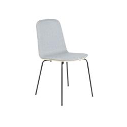 Chaise design bi matières bois tissu KAMEL MEUBLES & DESIGN