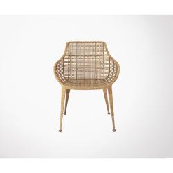 Bloomingville - Chaise rotin lounge bohème ZATA - MeublesEtDesign.com