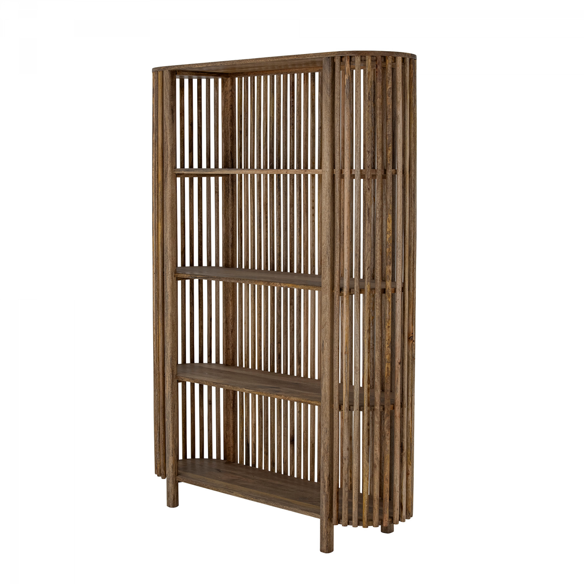 Bloomingville - Etagère moderne en bois massif foncé CARTAGO - MeublesEtDesign.com