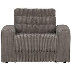 BePureHome - Fauteuil design en tissu côtelé ROCK MEUBLES & DESIGN