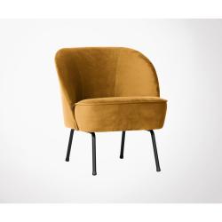 PROMO BePureHome - Fauteuil moderne crapaud velours VOGUE MEUBLES & DESIGN