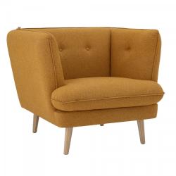 Promo Bloomingville - Fauteuil moderne en tissu PUMPKIN - MeublesEtDesign.com