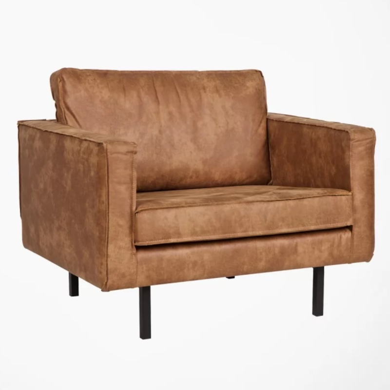 BePureHome - Fauteuil salon cuir COLORADO - MeublesEtDesign.com