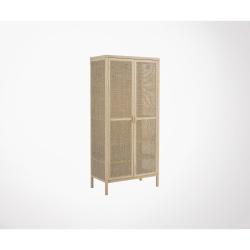 Bloomingville - Grande armoire naturelle cannage BAYA - MeublesEtDesign.com
