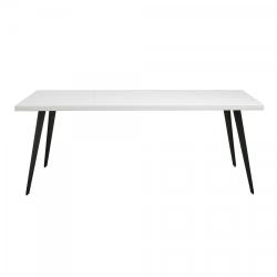 Nordal - Grande table 200cm bois blanc DRESDO - MeublesEtDesign.com