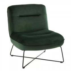 SOLDES Petit fauteuil nordique en velours EVALI MEUBLES & DESIGN