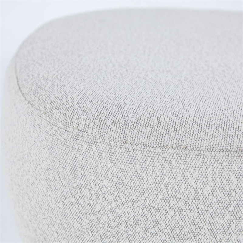 Promo Pouf ovale en tissu bouclé BILY - MeublesEtDesign.com