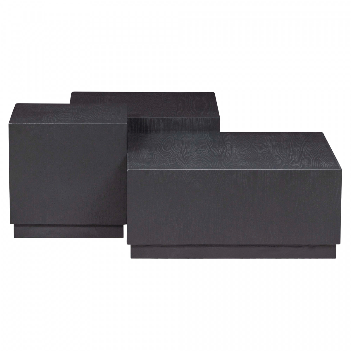 WOOOD - Set de 3 tables basses carrées en bois PAM MEUBLES & DESIGN