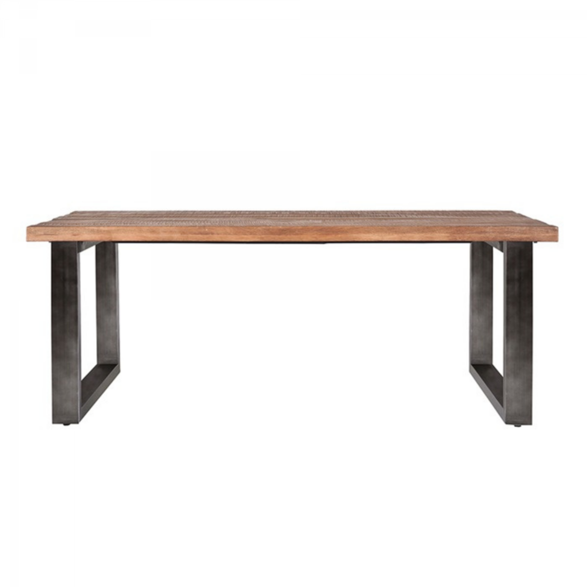 Promo Table à manger 160cm en bois massif et métal DAVE - MeublesEtDesign.com