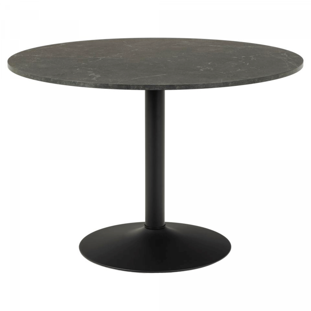 Table à manger ronde effet marbre 110cm PALMAS MEUBLES & DESIGN