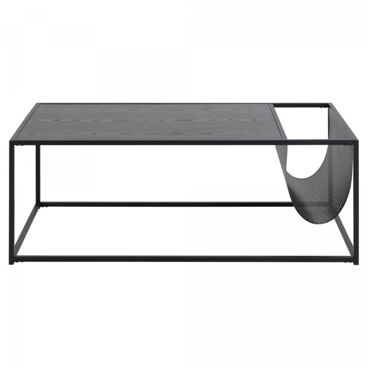 Promo Table basse avec porte magazines en bois et métal SEA - MeublesEtDesign.com