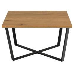 Promo Table basse carrée 75cm en bois et métal AMBLE - MeublesEtDesign.com