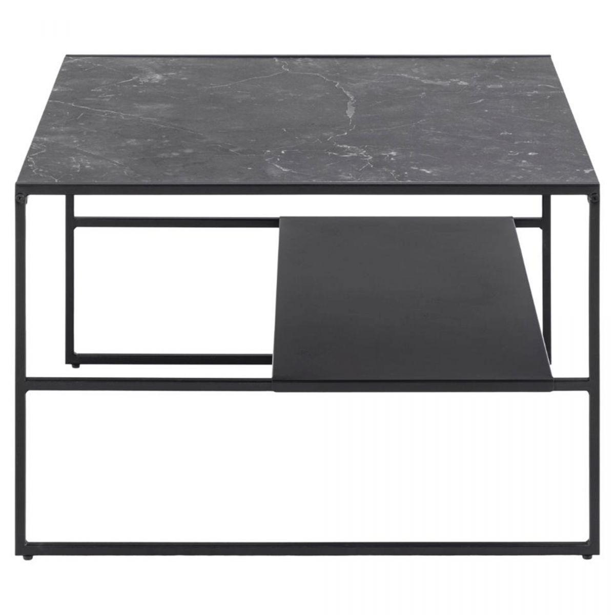 Promo Table basse design effet marbre et métal INFINITIX - MeublesEtDesign.com