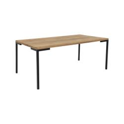 Promo Table basse design en bois et métal 110x60cm FIFA - MeublesEtDesign.com