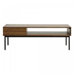 PROMO Table basse en bois avec niche et tiroir BLAZZERS MEUBLES & DESIGN