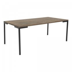 Promo Table basse en bois et métal 110x60cm LOUFY - MeublesEtDesign.com