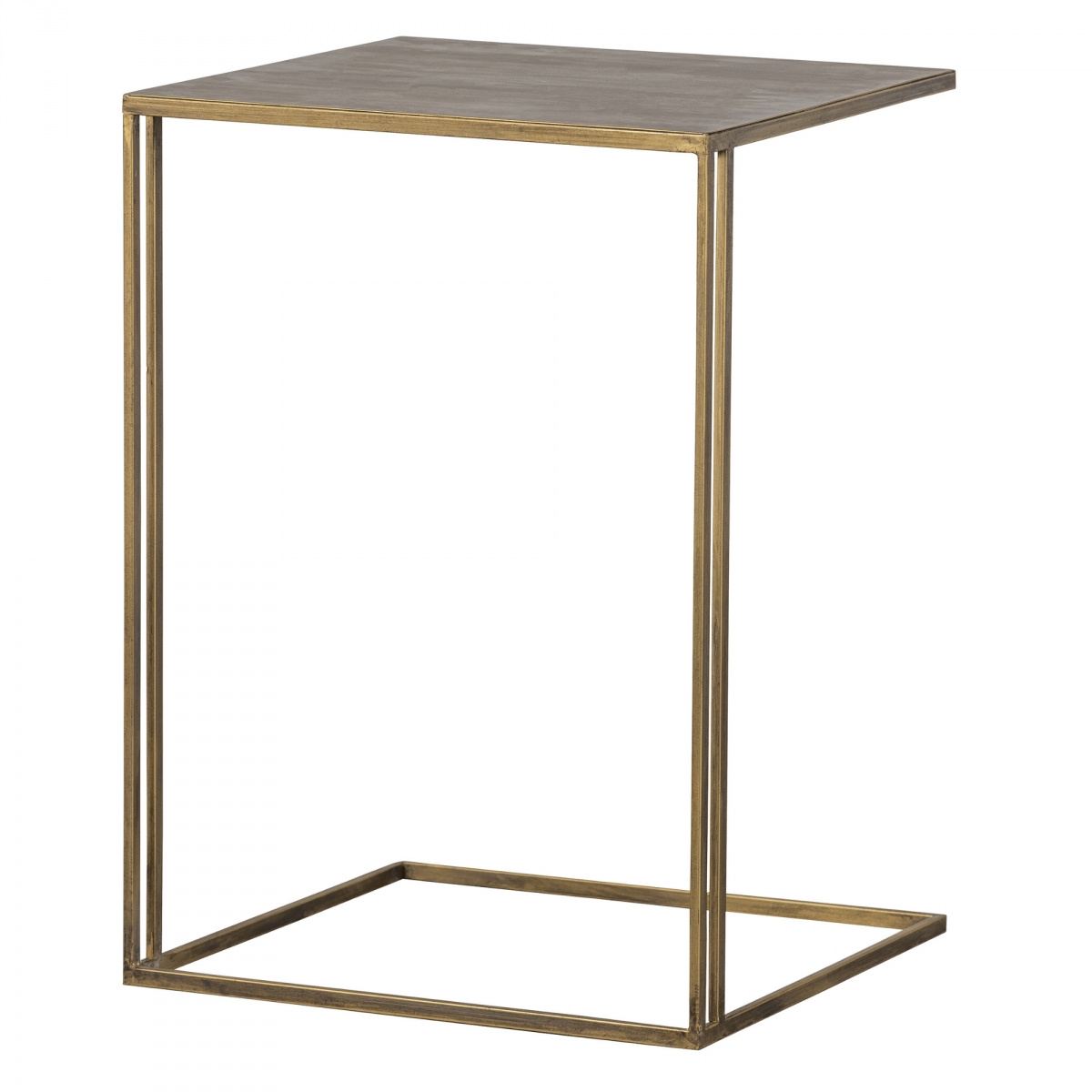 Promo BePureHome - Table d'appoint rectangulaire en fer ZIOUK - MeublesEtDesign.com