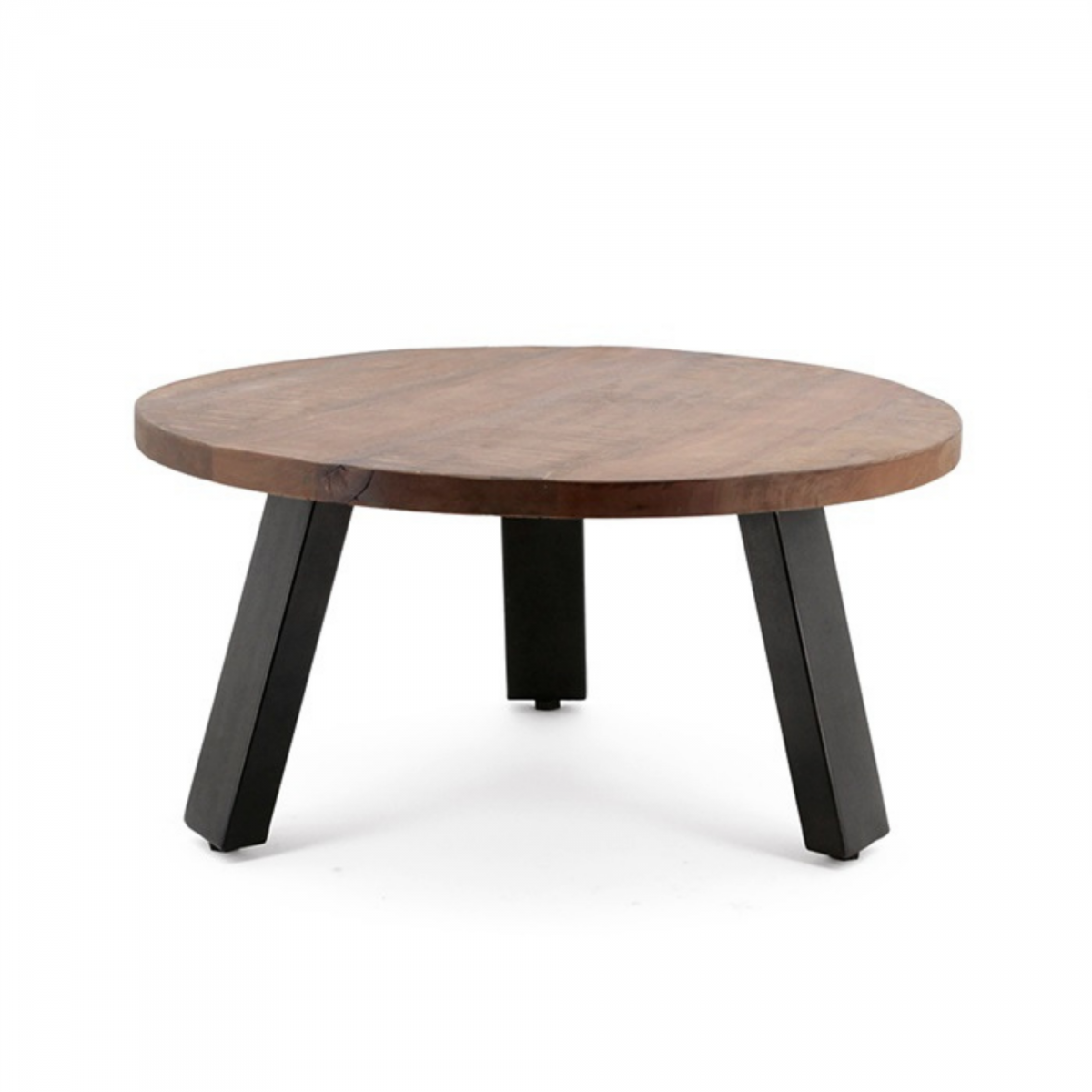 Promo Table d'appoint ronde 35x70cm en bois et métal DAVE - MeublesEtDesign.com