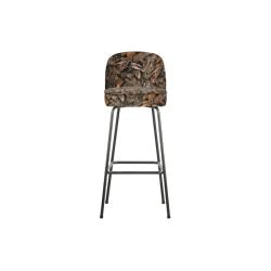 BePureHome - Tabouret de bar en tissu fleuri 80cm VOGUE MEUBLES & DESIGN