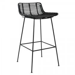 Promo Tabouret de bar moderne en rotin WENGA - MeublesEtDesign.com