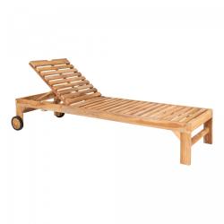 Promo Transat en bois massif avec roulettes SUN - MeublesEtDesign.com