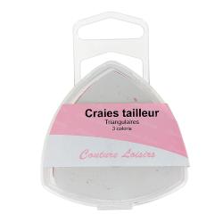 Craies tailleur triangulaires 3 couleurs