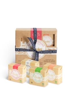 Coffret pavés Marseillais douceur Bio 4 x 100g - Bergère de France