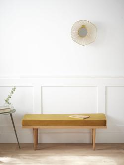 Banquette bois et velours