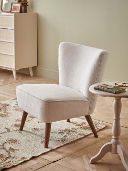 Fauteuil Françoise en tissu bouclette