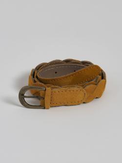 Ceinture tressée Fille en cuir