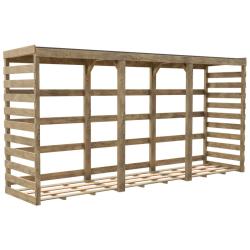 Abri bûches COLOMBUS XXL - 174 x 79 x 356 cm