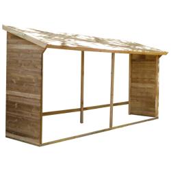 Abri bûches MEMPHIS XXL - 203 x 114 x 410 cm