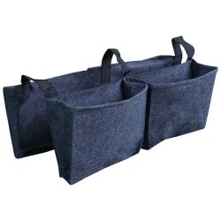 PROMO Balconnière 4 sacs gris en feutre géotextile - Bag 4 Plant Cerland