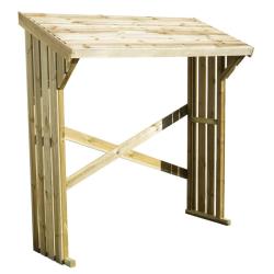 Mini abri-bûches OLBIA - 180 x 68 x 179 cm