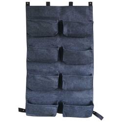 PROMO Mur végétal 8 sacs gris anthracite en feutre géotextile - Bag 4 Plant 60 x 10 x 100 cm Cerland