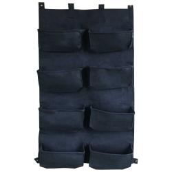 PROMO Mur végétal 8 sacs noirs en feutre géotextile - Bag 4 Plant 60 x 10 x 100 cm Cerland