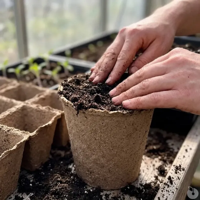 10 pots biodégradables pour semis Progarden